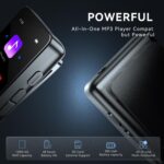 128GB Mini MP3 Player with Bluetooth 5.3,Portable Music Player for Kids with Clip,HiFi Sound,Voice Recorder,E-Book,Built-in HD Speaker,Digital Audio Player for Sport with Earphones & Screen Protector - Image 7