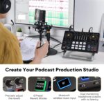 MAONO Podcast Equipment Bundle 10 Channel Audio Interface and XLR Dynamic Microphone MaonoCaster with Pro-preamp, 48V, Bluetooth for Podcast, Streaming, TikTok, Youtube, PC, Smartphone (AME2C Pro) - Image 9