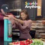 Fizzpod Soda Maker Home Soda Carbonation,Fizzy Bubbly Drink Machine with 3 PET Bottles, 3 Caps, 1 Carbonator Cap and Manual, Coffee, Tea and Cocktail Drinks with Fruit (Aruba Blue) - Image 6