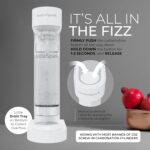 Soda Maker with BPA Free Bottle - CO2 Powered One Touch Fizz Control - Fresh Sparkling Water Maker - Homemade Sparkle Seltzer Soda Streaming Machine, Carbonated Water Machine [C02 NOT INCLUDED] - Image 5