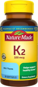 Nature Made Vitamin K2 100 mcg, Healthy Bone Supplements, 30 Softgels, 30 Day Supply - Image 2