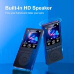 64GB MP3 Player with Bluetooth 5.3, Music Player with HiFi Sound for Sports Runners, 2.4" Screen MP3 Player Built in HD Speaker Voice Recorder FM Radio E-Book, Expanded Up to 128GB, Earphone Included - Image 3