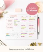 Lamare Weekly Planner Notepad – Premium Undated Weekly To Do List Notepad for School, Home & Office Desk To Do List and Productivity Planning Pad - Image 5