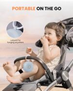 Dreamegg White Noise Machine - Portable Sound Machine for Baby Adult, Features Powerful Battery, 21 Soothing Sound, Noise Canceling for Office & Sleeping, Sound Therapy for Home, Travel(2Light Blue) - Image 6