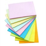 9 Pack Lined Sticky Notes 4X6 in Post, 9 Pastel Colors Large Ruled Post Sticky Colorful Super Sticking Power Memo Pads Strong Adhesive, Sticky Notes with Lines Office, Home, 35 Sheets/pad - Image 8