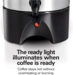 Hamilton Beach 45 Cup Coffee Urn and Hot Beverage Dispenser, Silver - Image 5