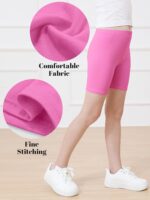 Resinta 6 Pack Girls Bike Shorts Under Dress Dance Cartwheel Shorts for Toddler Kids Summer Clothes Multicolor - Image 3