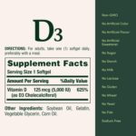 Nature's Bounty Vitamin D, Supports Immune Health & Bone Health, 2000IU Vitamin D3, 150 Softgels - Image 7