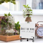 Zen Decor, Meditation Accessories, Spiritual Decorations, Yoga Room Meditation Room Decors, Quiet The Mind And The Soul Will Speak Sign (B06) - Image 4