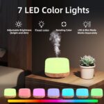 Aromatherapy Essential Oil Home Diffuser with Remote Control, 300ML Large Room Cool Mist Air Humidifier, 8 Hours Quiet Operation, Timer, 7 Colors LED Night Night，Suitable Home,Yoga. - Image 8