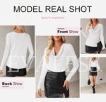 EVALESS Womens Tops Cowl Neck Shirts Long Sleeve Teacher Clothes Office Business Dressy Casual Blouse 2025 Spring Summer - Image 7
