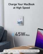 Anker 47W USB C Nano Charger, 2 Port Compact Foldable GaN Charger for iPhone 16/15, Galaxy, Pixel, Compatible with MagSafe (White) - Image 4