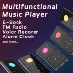 128GB MP3 Player with Bluetooth, Portable Music Player with Built-in Speaker, Enjoying Your Digital Music and Audiobooks Anytime,Includes FM Radio,Recorder,E-Book,and Comes with Earphones - Image 6