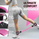 Ankle Resistance Bands with Cuffs, Workout Sets for Women, Resistance Bands for Working Out, Exercise Band for Leg Booty, Home Gym Workout Equipment, Ankle Weights Fitness Band Set - Image 7