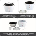IMUSA USA GAU-00013 Electric Nonstick Rice Cooker 8-Cup (Uncooked) 16-Cup (Cooked), White - Image 3