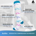 Aoliks Medical Compression Socks for Women & Men, Support Knee High Socks for Running,Nurses,Travel - Image 5
