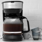 OVENTE 12-Cup Drip Coffee Maker with Borosilicate Glass Carafe, One-Touch Operation Machine, Anti-Drip System, Reusable Filter and Clear View Water Level Gauge, Ideal for Home or Office, Black CM412B - Image 8