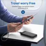 Power Bank 10000mAh Portable Charger Slim External Battery Pack with 2 USB 2.4A Outputs and USB C In/Out Compatible with Huawei iPhone 16 15 14 13 12 iPad Samsung Galaxy S20 Android Tablet (Black) - Image 6