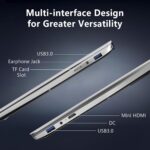 15.6" FHD Laptop Computer with Backlit Keyboard,32GB RAM 512GB SSD,Quad Core N95 Processor(Up to 3.4GHz),180 ° Angle Opening,Fingerprint Reader,8000mAh Battery,Webcam,WiFi 5,BT 4.2,Mini HDMI,USB 3.0 - Image 7