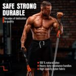 Resistance Bands with Handles - Heavy Duty Fitness Bands for Men & Women - Strength & Muscle Training, Yoga, Home Gym Equipment - Image 3