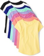 The Children's Place Girls' Short Sleeve High Low Tee - Image 2