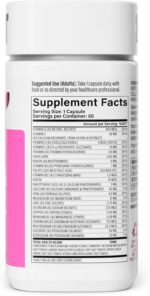 Habit Womens Multi Supplement (60 Capsules) - New Look, Supports General Health & Wellness, 23 Essential Vitamins and Minerals, Fruit extracts, Folate, Iron, B12, Biotin, Non-GMO (1 Pack) - Image 6