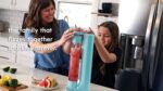 Fizzpod Soda Maker Home Soda Carbonation,Fizzy Bubbly Drink Machine with 3 PET Bottles, 3 Caps, 1 Carbonator Cap and Manual, Coffee, Tea and Cocktail Drinks with Fruit (Aruba Blue) - Image 9