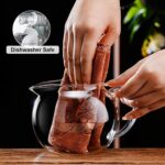 PARACITY Glass Teapot Stovetop 50 OZ/1500ml, Tea pot with Removable 18/8 Stainless Steel Infuser, Borosilicate Clear Tea Kettle, Teapot Blooming and Loose Leaf Tea Maker Tea Brewer for Camping, Travel - Image 6