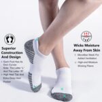 No Show Sports Compression Socks for Men and Women Circulation 4/8 Pack - Image 6