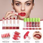 All In One Makeup Kit, Travel Makeup Kit, Makeup Gift Set, Makeup Kit for Women Full Kit, Makeup Bundle Includes Foundation Eyeshadow Palette Lipstick Eyeliner Mascara Contour Stick Cosmetic Brush Set - Image 7