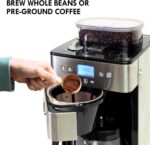 Kenmore Elite Grind And Brew Coffee Maker - Burr Grinding Ground Coffee Bean Hopper With Drip Pot, 12 Cup Programmable Automatic Brew Coffee Machine For Barista Style Cafetera, Use For Kitchen & Café - Image 9