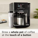 Bosch 800 Series Fully Automatic Espresso Machine – 36 Drinks with Coffee World, Cold Brew, Double Cup, Integrated Milk Container, Smart Features, in Silver TQU60307 - Image 13