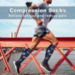Compression Socks for Women & Men Circulation (6 Pairs) 15-20 mmHg is Best Support for Athletic Running,Nurse - Image 5