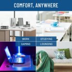 Everlasting Comfort Adjustable Cloud Foot Rest for Under Desk at Work with Pressure Point Nodes - Ergonomic Memory Foam Office Foot Stool & Desk Footrest for Gaming & Home Office - Image 10