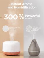 InnoGear 500ml Essential Oil Diffuser with Remote Control, Premium Ultrasonic Aromatherapy Diffusers Scent Humidifier Vaporizer Auto-Off Timer for Large Room Home, Yellow - Image 3
