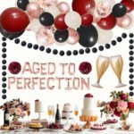 Aged To Perfection Birthday Decorations Wine, Aged To Perfection Birthday Decorations Women 30 40 50 60 70 80 90 100, Wine Winery Fine Like Wine Decorations Bachelorette Retirement Party Anniversary - Image 8
