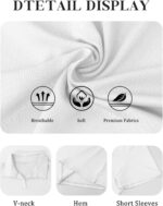 MK Shop Limited Polo Shirts for Women Business Casual Work Lapel Collared Tops V Neck Summer Golf Polos Tunic Blouse - Image 6