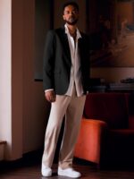 MAGE MALE Men's One Button Suit Jacket Elegant Solid Color Blazers Slim Fit Lightweight Sport Coats Blazer - Image 6