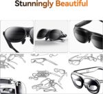 Rokid Max 2 AR Glasses Black, 215" Micro-OLED Display, 50° FOV, 600 Nits Brightness, Compatible with iphone 15&Android, Steam Deck, ROG, Ipad, Mac Immersive Wearable Display for Gaming & Entertainment - Image 8