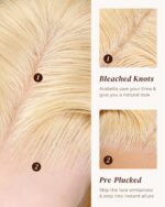 Arabella 613 Lace Front Wig Human Hair 300g-315g 13x4 Blonde Lace Front Wigs Human Hair 210% Density Body Wave 613 Frontal Wig Pre Plucked With Baby Hair (30inch, 613 13X4 body wave wig) - Image 6