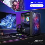 STGAubron Prebuilt Gaming PC Desktop, Radeon RX 550 4G GDDR5, Intel Core I5 up to 3.7GHz, 16G RAM, 512G SSD, WiFi, BT 5.0, RGB Fan x3, Windows 10 Home - Image 4