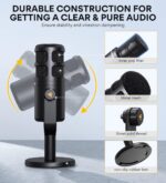 MAONO XLR Podcast Microphone, Cardioid Studio Dynamic Mic for Vocal Recording, Streaming, Voice-Over, Voice Isolation Technology, Metal Mic, Works for Audio Interface, Mixer, Sound Card-PD100 - Image 9