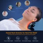 Cozyhealth Neck Stretcher for Neck Pain Relief, Heated Cervical Traction Device Pillow with Graphene Heating Pad, Neck and Shoulder Relaxer for TMJ Pain Relief and Cervical Spine Alignment (Black) - Image 4