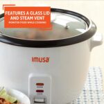 IMUSA USA GAU-00013 Electric Nonstick Rice Cooker 8-Cup (Uncooked) 16-Cup (Cooked), White - Image 6