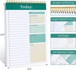 To Do List Notepad - To Do List Notebook for Work with 52 Sheets, Undated Daily Planner Perfect for Enhanced Productivity and Goal Achievement - Green - Image 7