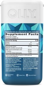 OLLY Ultra Strength Goodbye Stress Softgels, GABA, Ashwagandha, L-Theanine and Lemon Balm, Stress Relief Supplement - 60 Count - Image 7