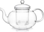 Teabloom Blossoms Glass Teapot – Stovetop and Microwave Safe Borosilicate Glass Teapot with Removable Loose Tea Glass Infuser (32 Oz) - Tea Purist's Choice - Image 6