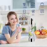 Portable Soda Siphon, 1L Travel Sparkling Water Maker Machine for Home & Outdoor, Carbonated Water Soda Streaming Machine, Soda Maker for Cocktails or Fizzy Drink, 8 gram CO2 Cartridges(Not Included) - Image 5