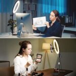 Desk Ring Light with Stand, 10.5'' Selfie Phone Light for Video Recording, Adjustable Circle Ringlight for Computer Laptop Zoom Meeting, Conference Video Calls, Podcast, Streaming, Photography - Image 4