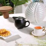 Small Ceramic Teapot With Stainless Steel Infuser, Heat Resistant, Perfect Tea Maker, Black, 350ml/12.0oz - Image 5